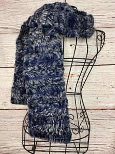 Classic Minky Scarf in Navy Hawke