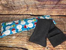 Minky Snowmen Warmee/Coldee Pack with Bonus Grey Flannel Coverlet