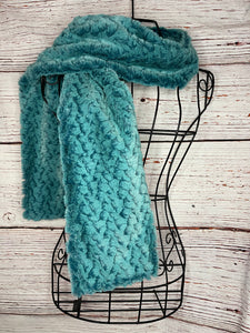 Classic Minky Scarf in Teal Peacock