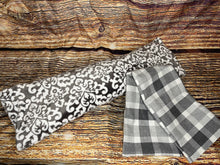 Minky Grey Paris Warmee/Coldee Pack with Bonus Grey Buffalo Flannel Coverlet