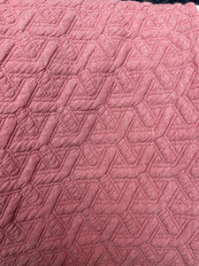 Quilted Knit Irish Rose and Ivory Sherpa Infinity