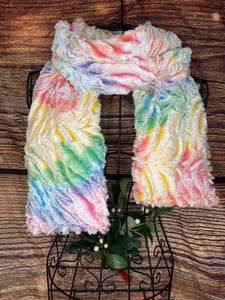 Classic Minky Scarf in Vibrant Prism