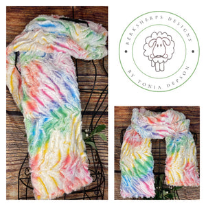 Classic Minky Scarf in Vibrant Prism