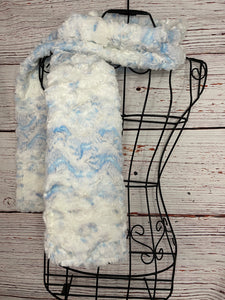 Classic Minky Scarf in Sky Owl