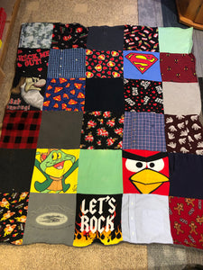 Memory Blanket for Adult/Teen Clothing
