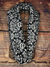 Minky Infinity in Black Flourish