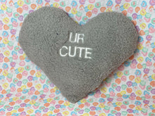 BerkSherps Custom Sherpa Conversation Heart Pillow
