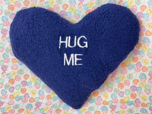 BerkSherps Custom Sherpa Conversation Heart Pillow